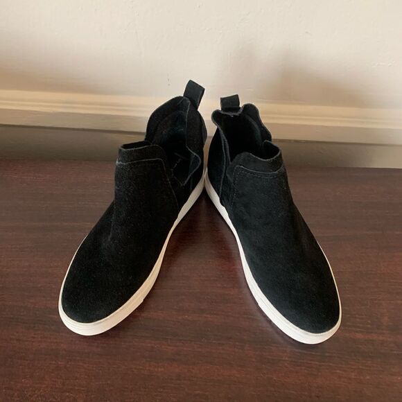 Steven Barker high top suede high top sneakers size 6,5 in black new in box - Picture 8 of 13